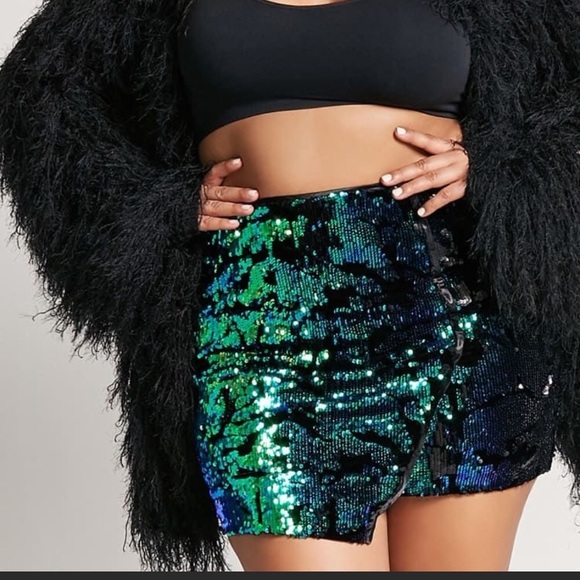 forever 21 plus sequin skirt SZ 3X - Picture 2 of 4